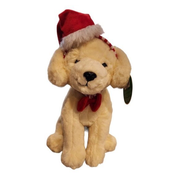 FAO Schwarz Labrador Dog with Removable Santa Hat Headband Stuffed Animal - Picture 5 of 11